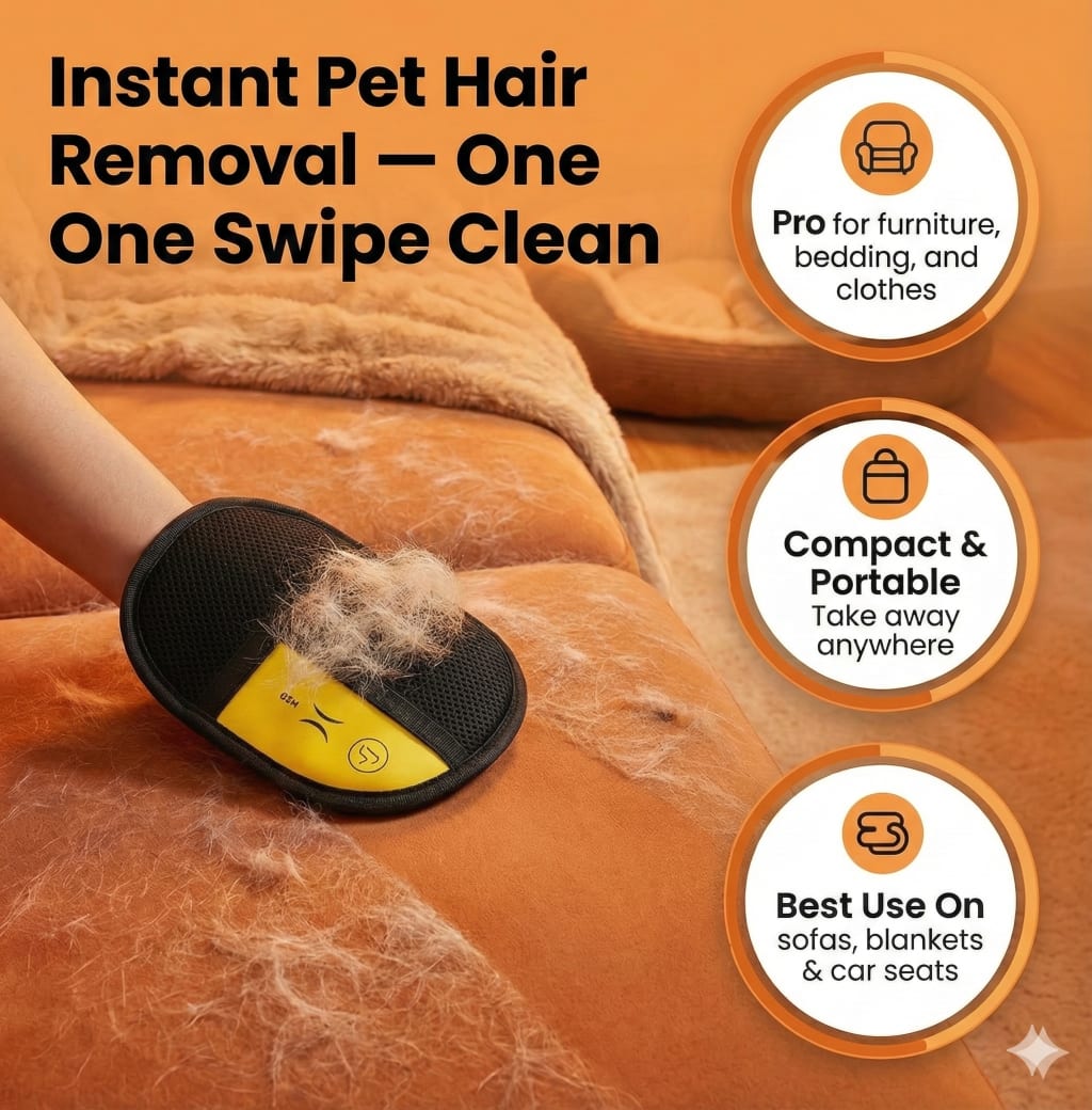Pro Instant Pet Hair Removal Glove